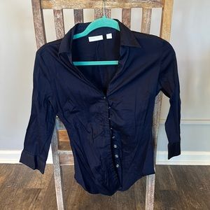 Women's New York & Company Blouse Button Down Shirt